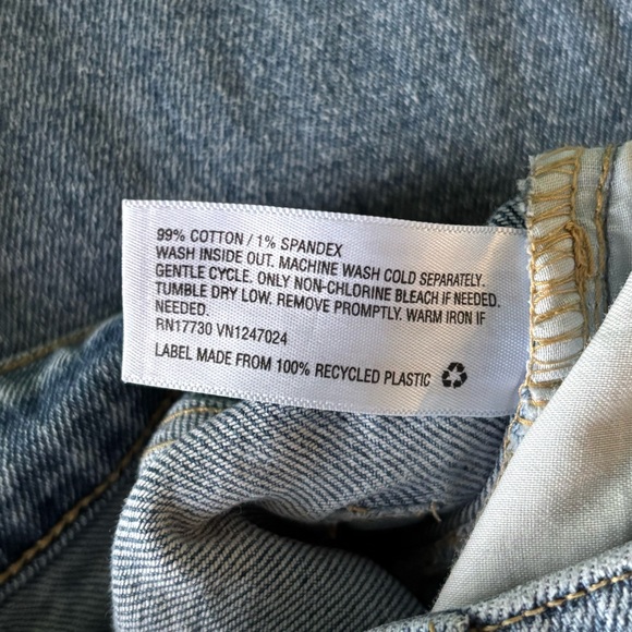 Wild Fable Frayed Hem Denim Blue Jeans - Picture 9 of 11